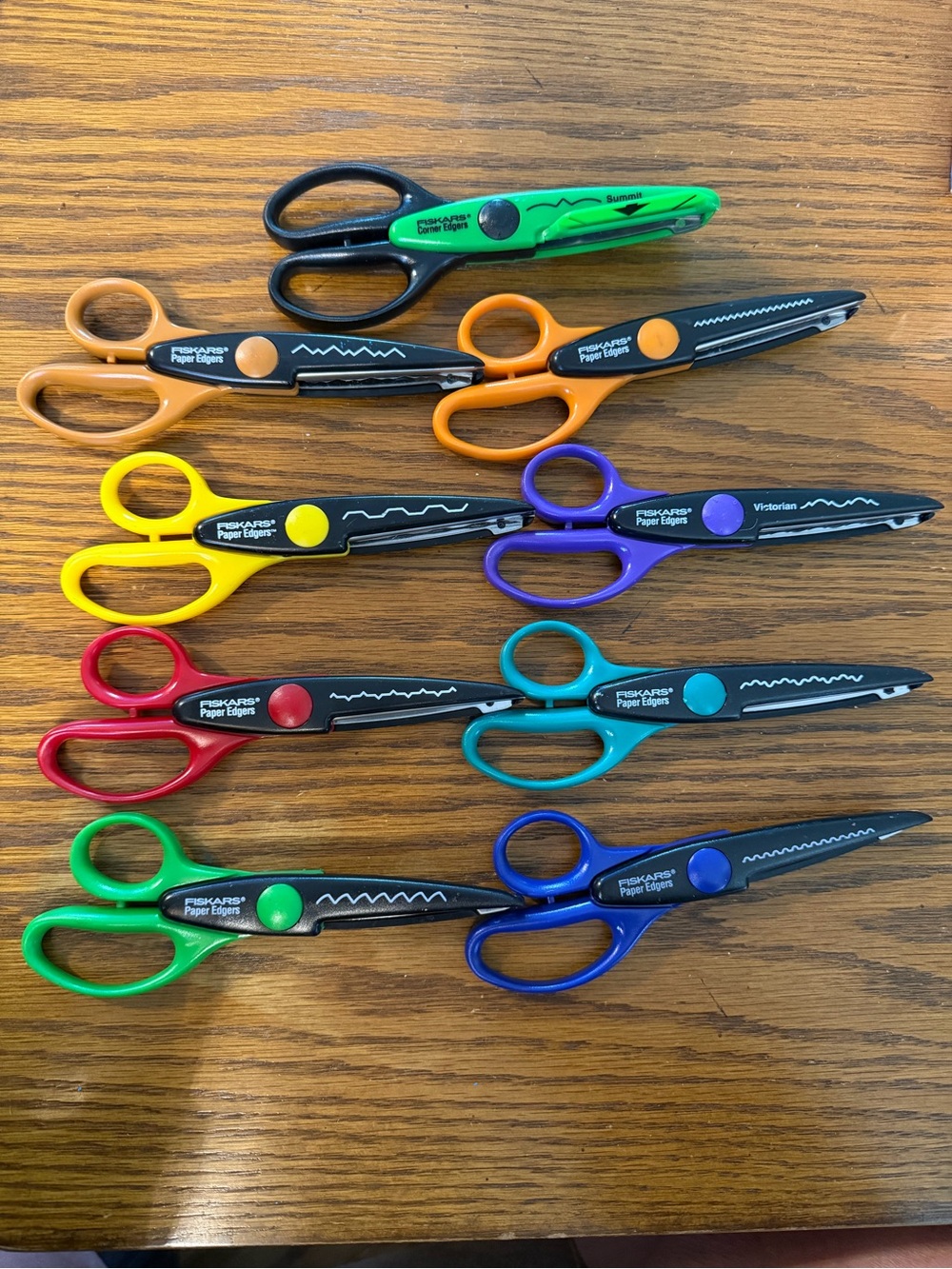 Fiskars Kids Decorative Edge Scissors Set of 9